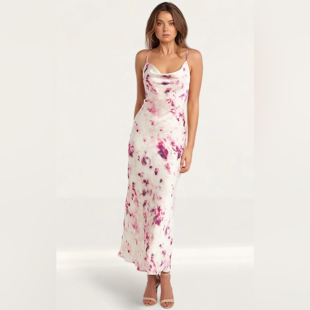 NWT Bardot Purple Tie Dye Dress